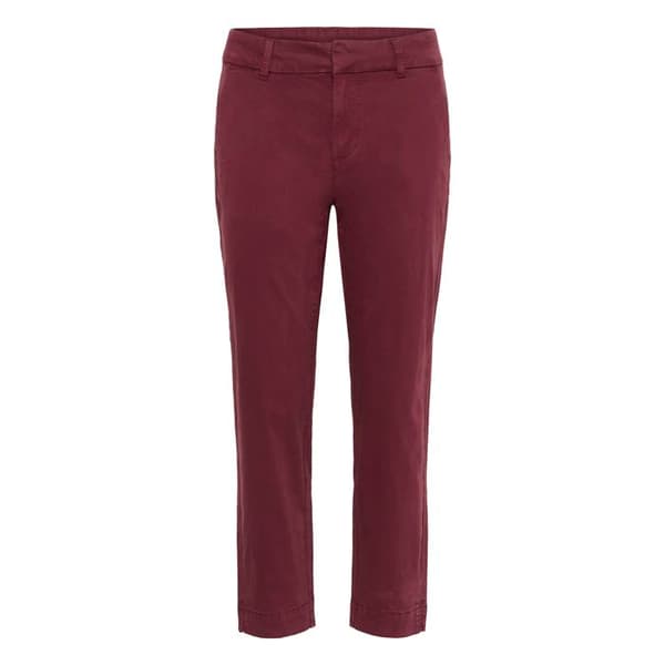 Kvinnors chinos KAFFE Mette Windsor vin 42