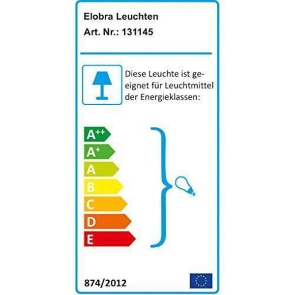 Unbekannt Elobra-leuchten 43501 fantasy golvlampa 95/15 rosenträ - 131145