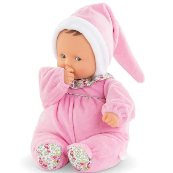 Mon Doudou COROLLE - Babipouce Jardin en Fleurs - 28 cm - vaniljdoft - från födseln Rosa