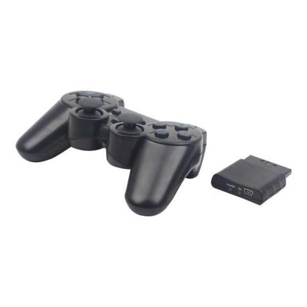 GEMBIRD JPD-WDV-01 - Gamepad - 12 knappar - trådlöst - 2,4 GHz (paket med 2) - för Sony PlayStation 2, Sony PlayStation 3