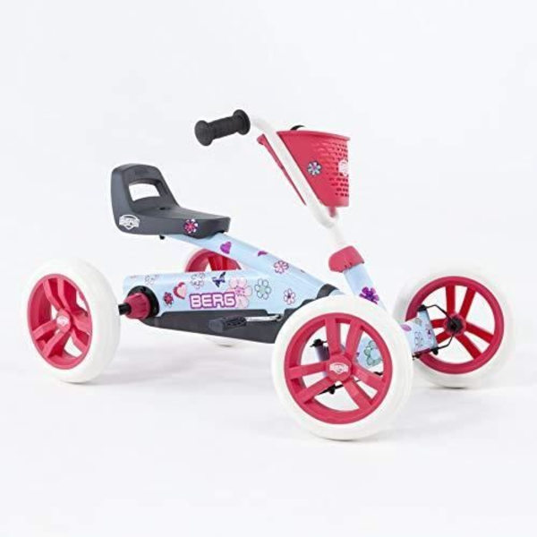 BERG Toys Girls Buzzy Bloom Kids Pedal Go Kart för 2 till 5 åringar