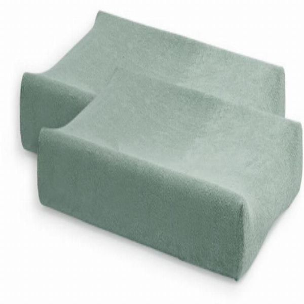 Powder Green Sponge skötunderläggsöverdrag - JOLLEIN - 50 x 70 cm - 100% bomull Grön