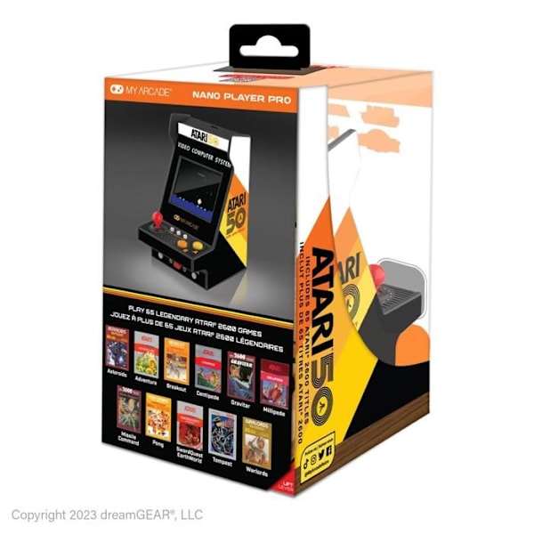 Nano Player Pro 4,8" Atari 50-årsjubileum (100 spel i 1)-Konsoll-RETROGAMING
