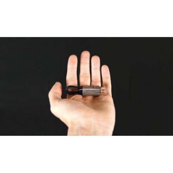 Laddkabel - ROLLING SQUARE - incharge 6 - Allt-i-ett - USB-C - Lightning - Micro-USB