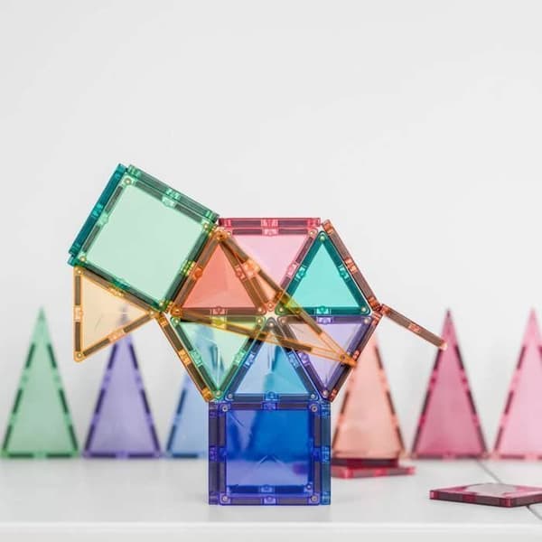 CONNETIX Byggplattor Magnetiska Pastell Mini Pack, 32 Delar Pastell