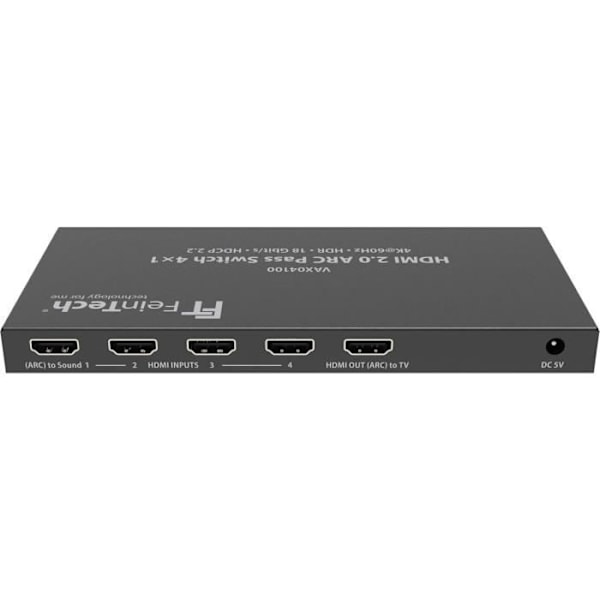 HDMI 2.0 ARC-switch - FeinTech - VAX04100 - 4x1 - 4K 60Hz - Dolby Atmos
