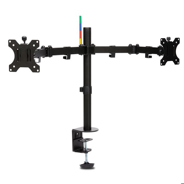 Stöd för Skärm - Kensington - Utsträckbar Arm för 2 Skärmar - SmartFit Justering - Ergonomisk - Vit Svart