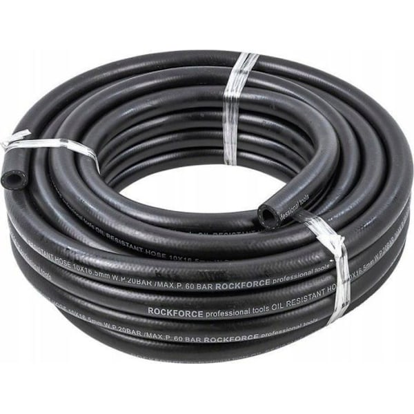 Slang - slang - flexibel Rockforce - RF-AHC-55/8B - Förstärkt gummislang, oljebeständig 10 mm x 10 m