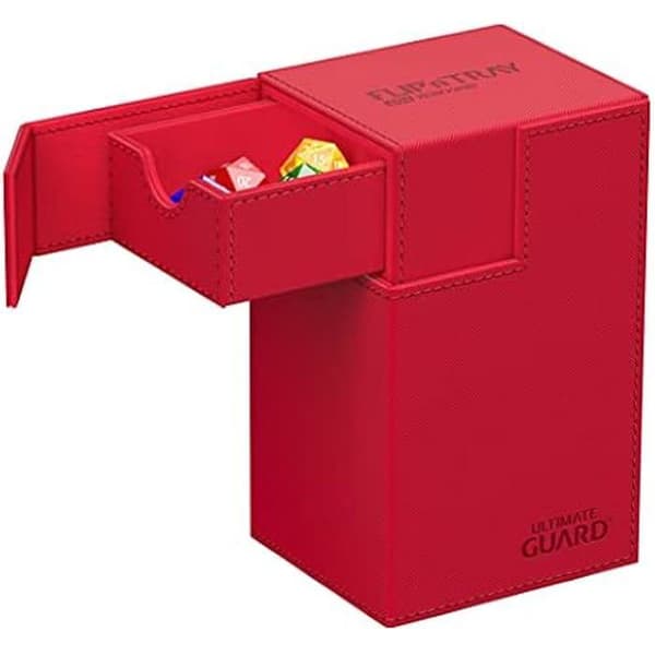 Ultimate Guard FlipnTray 80+ XenoSkin Monocolor Röd Röd