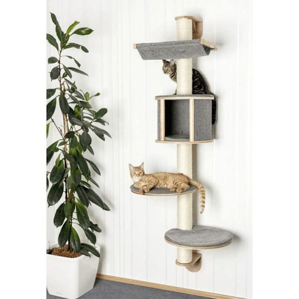 Kattträd - Kerbl - Dolomit Tofana - 168 cm - Grå - Inomhus Grå