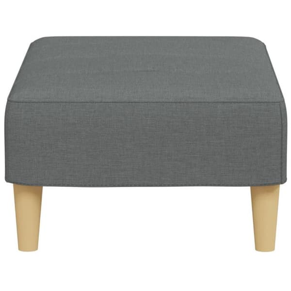 Fotpall - VIDAXL - 77x55x31 cm - Tyg - Mörkgrå - Samtida design mörkgrå
