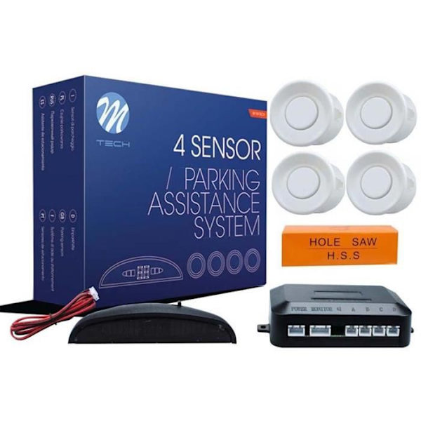 BACKUP RADAR KIT 4 VITA SENSORER