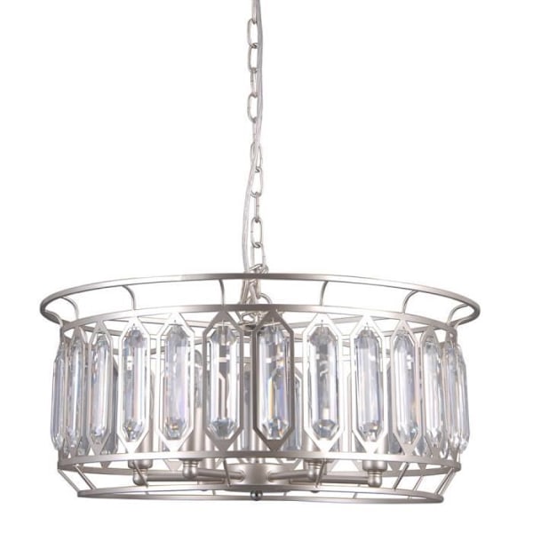 Italux Priscilla - Modern hängande pendel champagne silver 6 ljus, E14