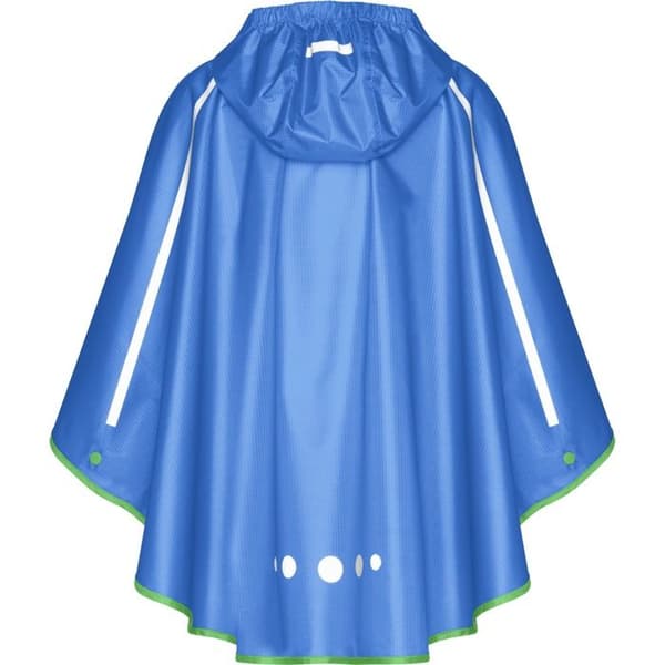 Regnponcho - Playshoes - Junior - Fällbar - Vattentät - Lätt Blå S