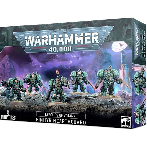 Leagues of Votann Games Workshop Warhammer 40k Atregarde Einhyr Figur grön