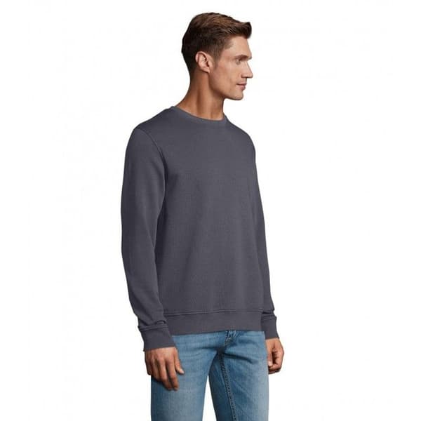 Sol's - Unisex sweatshirt med rund hals COMET Mörkgrå XL