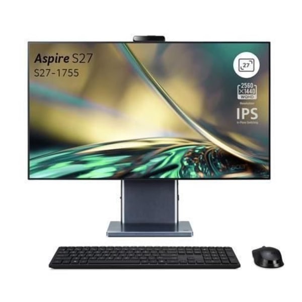 Acer Allt-i-ett PC Aspire S27-1755 27`` WQHD Intel Core i5-1240P 16 GB RAM 512 GB SSD Silver - 4711121423574