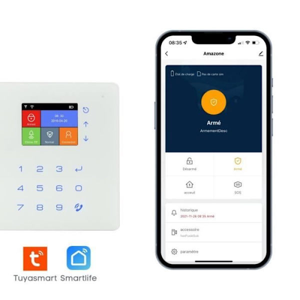 Amazon trådlöst WIFI och GSM hemlarm - Lifebox - KIT3