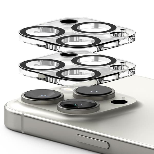 Kameraskydd för iPhone 16 Pro / iPhone 16 Pro Max (set 2) - Ringke kameraskyddsglas - Transparent