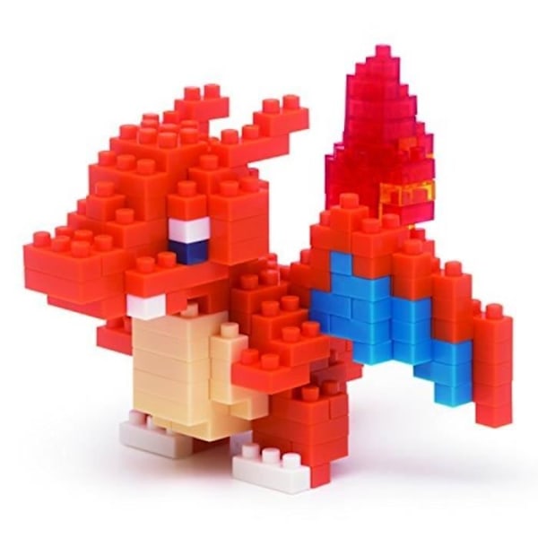 Nanoblocks - Charizard - Nbpm008 Nb Figur - Japansk VO Pokemon Building Kit Flerfärgad