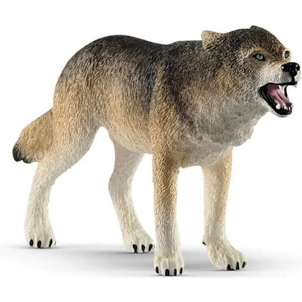 Wolf Figurine - SCHLEICH Wild Life 14821 - Kommunikationsljud - För barn, pojkar och flickor Beige