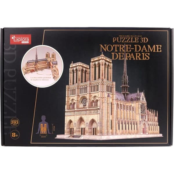Mgm - 3D-modell Notre Dame de Paris 293 delar
