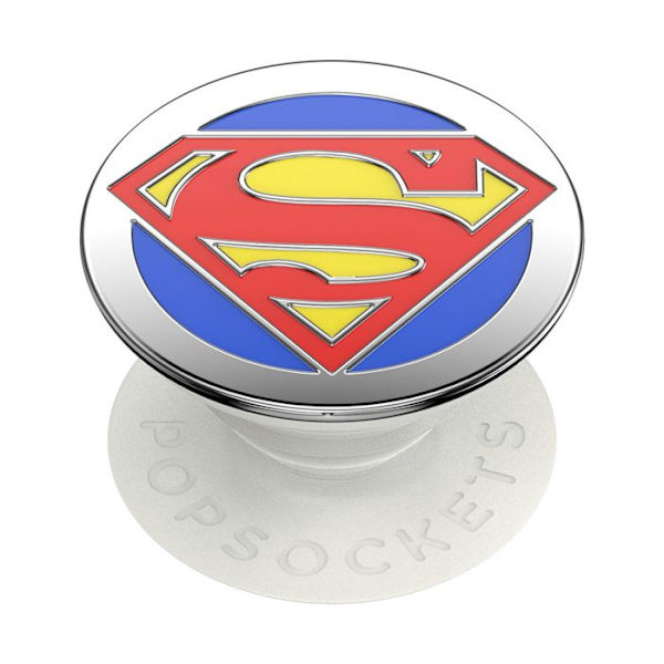 Popsockets Superman emalj smartphone grepp - röd/blå/silver - TU
