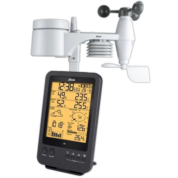 Alecto trådlös väderstation WS-4700 Svart