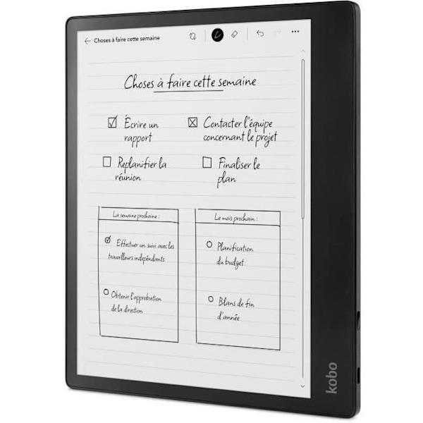 Liseuse Kobo Elipsa 2E av Fnac – 10,3" pekskärm – Stylus ingår – WiFi – eBook-läsare Svart
