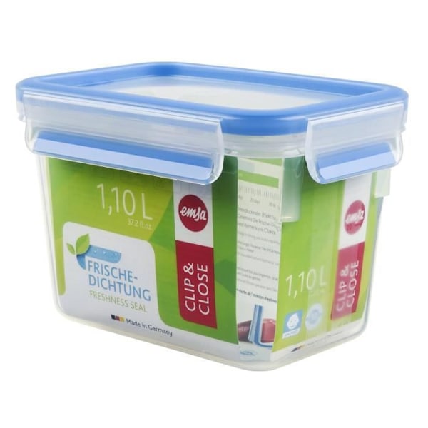 Hög rektangulär plåt - 1,1 L Transparent