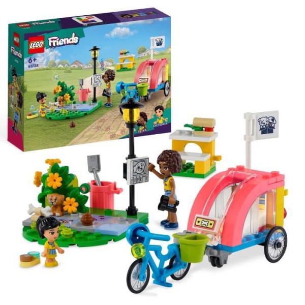 LEGO® Friends 41738 Canine Rescue Bike, leksak för barn i åldrarna 6, med valpminifigur