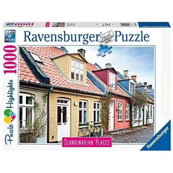 Pussel - RAVENSBURGER - AARHUS, DANMARK - Landskap och natur - 1000 bitar Flerfärgad