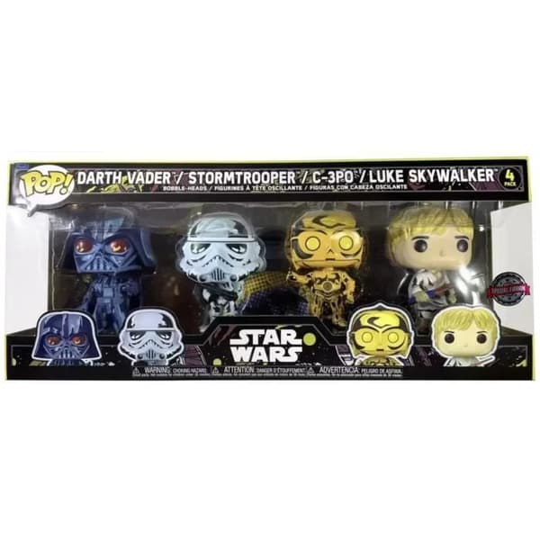 Funko Pop! - Star Wars - 4 figurer - Retro-serien
