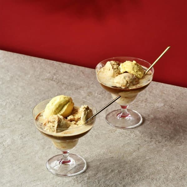 Krosno Dessertkoppar Set om 6 340 ml Kristall utan bly Eleganta