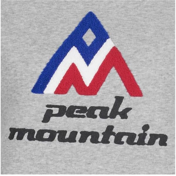 Sweatshirt molleteon dam Peak Mountain Adriver - grå melange grått porslin S