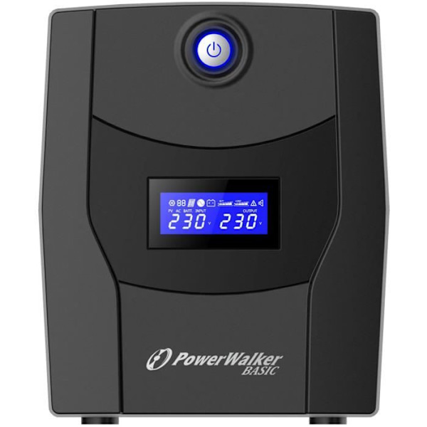 UPS - BlueWalker - VI 2200 STL - 2200 VA - 1320 W - 4 utgångar CA - Svart