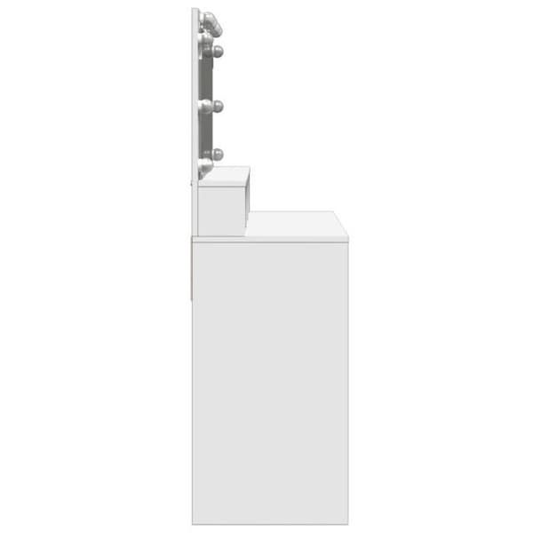 Coiffeuse med vit LED 80x41x134,5 cm