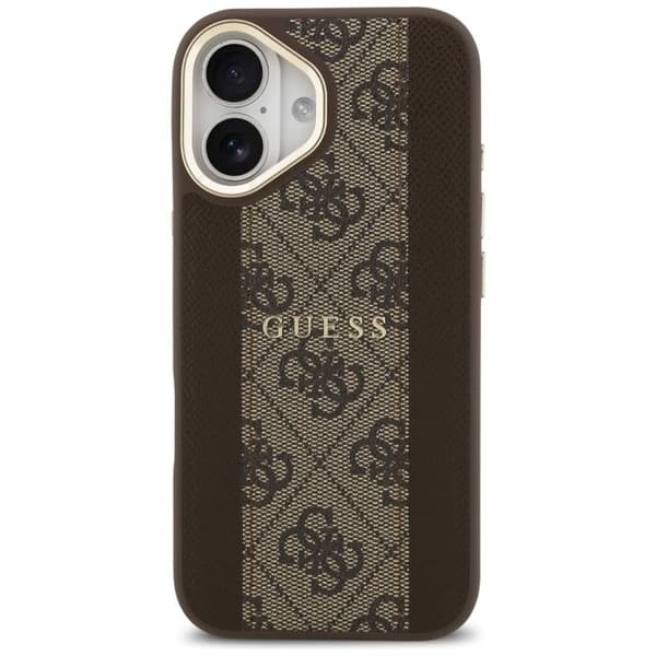 Guess Hardcase 4G Stripe MagSafe för iPhone 17 - Brun Brun