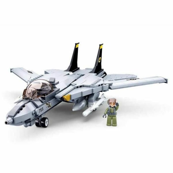 Byggsats - Jet Plane Jet Fighter Army - Sluban - 404 stycken