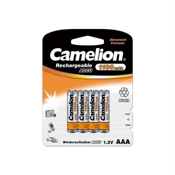 Paket med 4st Camelion AAA Micro 1100mAH batterier