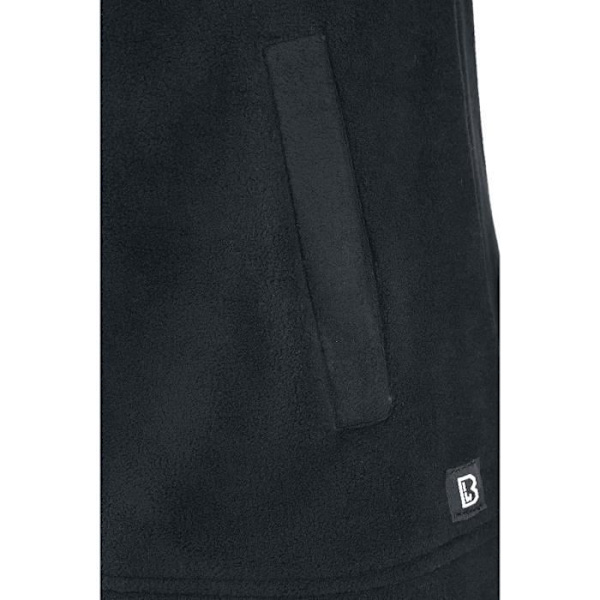 Vårjacka dam - Brandit - Square Fleece - Polyester - Andas - Långa ärmar Svart XL
