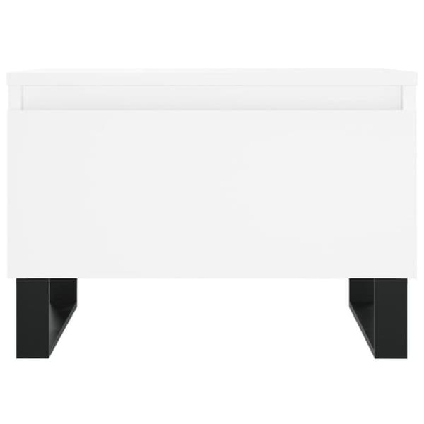 vidaXL Soffbord 2 st Vit 50x46x35 cm Konstruerat trä 830877