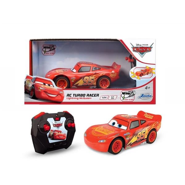 Radiostyrd bil - DICKIE - Lightning McQueen - Röd - 1:24 - Turbo