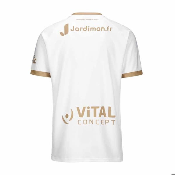 Bortatröja EA Guingamp Guillo 2024/25 vit/guld XXL