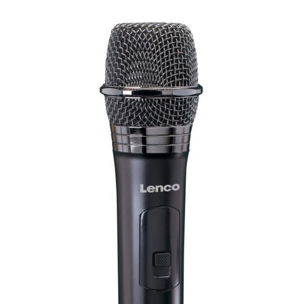 Trådlös mikrofon med 6,3 mm mottagare - Lenco - MCW-011BK - Svart