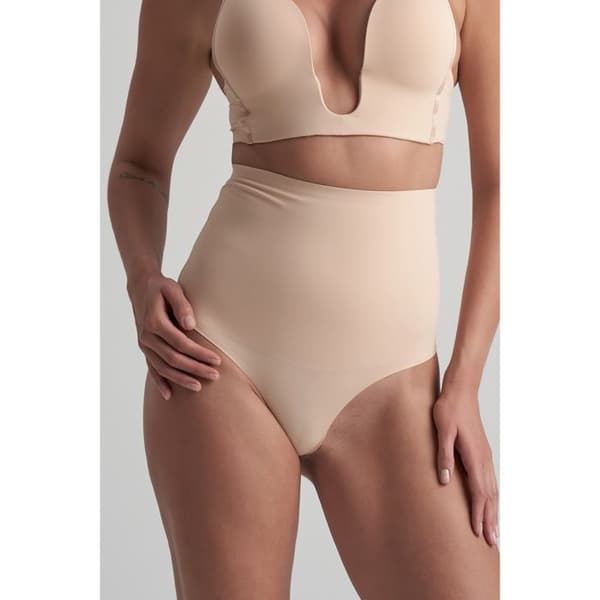String hög midja dam Bye Bra - beige beige XXL