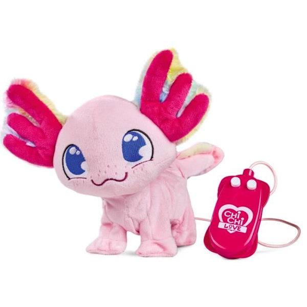 Chi Chi Love Pink Axolotl Mascot Friend Axolotl Controlled by Cable