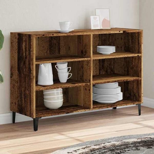 vidaXL Buffé gammalt trä 103,5x35x70 cm ingenjörsträ 856452