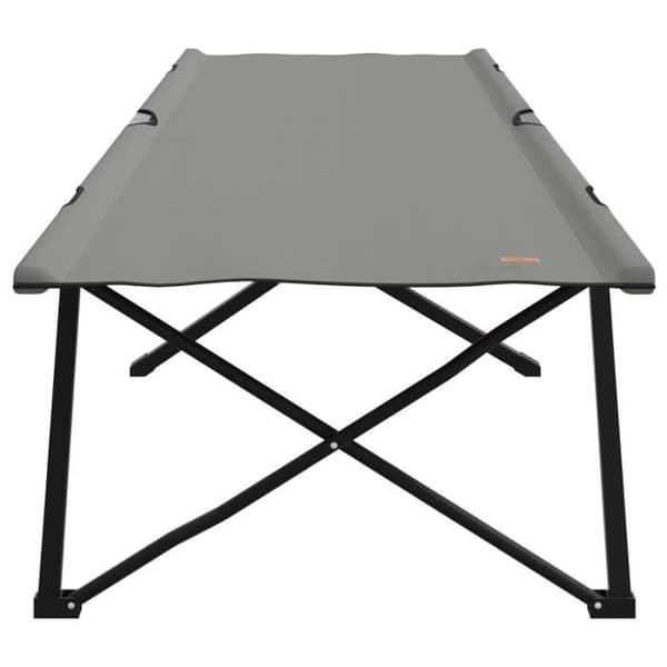 Fällbar solbädd - Grå - Oxford 600D - Metallram - 1 plats, 100 kg max Grå
