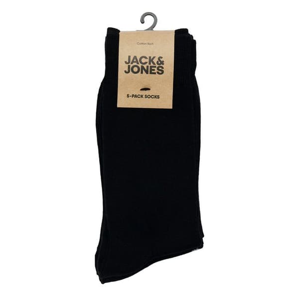 Jack & Jones Basic Bamboo strumpor (paket med 5) - Svart - Herr - TU - Stickad - Mid Cut - Formell Svart